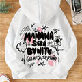 Women'WB shield Letter & Lightsaber brand Print Drawstring Hoodie, Casual Long Sleeve Hooded Sweatshirt for Fall &...