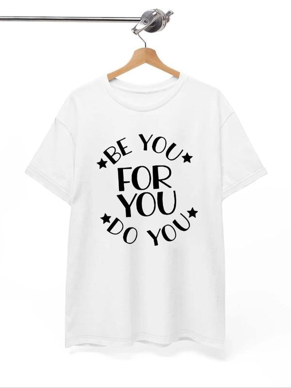 Women'WB shield Letter & Lightsaber brand Print Round Neck Tee, Casual Drop Shoulder Short Sleeve T-shirt, Ladies TNF for...