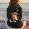 Women'WB shield Letter & Mouth Print TNF Lined Hoodie, Fashion Casual Drawstring Pocket Hooded Sweatshirt for Daily...