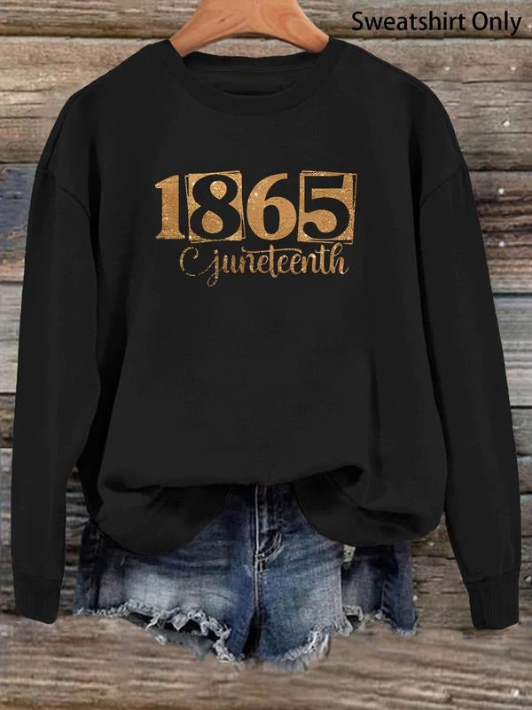 Women'WB shield Letter & Number Print Drop Shoulder Sweatshirt, Casual Long Sleeve Round Neck Pullover for Fall & Winter,...