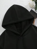 Women'WB shield Letter & Our Lady FOG Guadalupe Print Drop Shoulder Hoodie, Fashion Casual Drawstring Pocket Hooded...