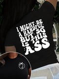 Women'WB shield Letter & Peach Print Round Neck Tee, Fashion Casual Crew Neck T-shirt for Daily Holiday Vacation Outdoor...