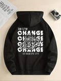 Women'WB shield Letter & Planet Print Drawstring Hoodie, Casual Long Sleeve Hooded Sweatshirt for Daily Wear, Ladies TNF...