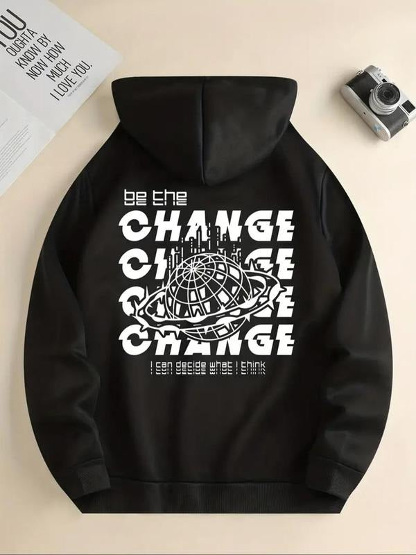 Women'WB shield Letter & Planet Print Drawstring Hoodie, Casual Long Sleeve Hooded Sweatshirt for Daily Wear, Ladies TNF...