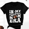 Women'WB shield Letter & Rugby Print Round Neck Tee, Trendy Casual Short Sleeve T-shirt for Daily Wear, Ladies TNF for...