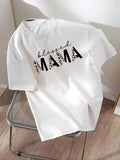 Women'WB shield Letter & Skull Print Round Neck Tee, Fashion Casual Crew Neck T-Shirt for Daily Holiday Vacation Outdoor...