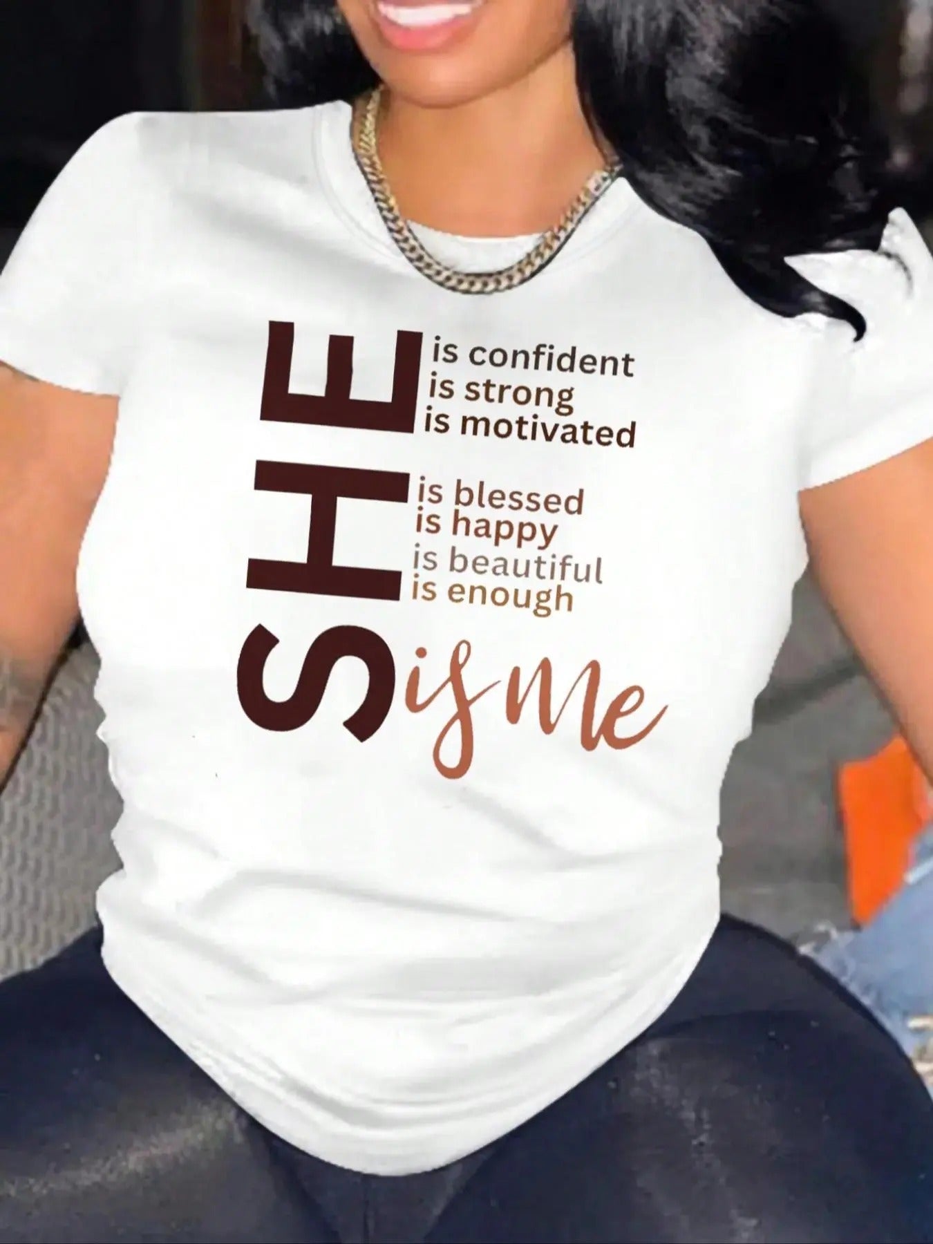 Women'WB shield Letter & Slogan Print Round Neck Tee, Fashion Casual Crew Neck Short Sleeve T-Shirt for Daily Outdoor...