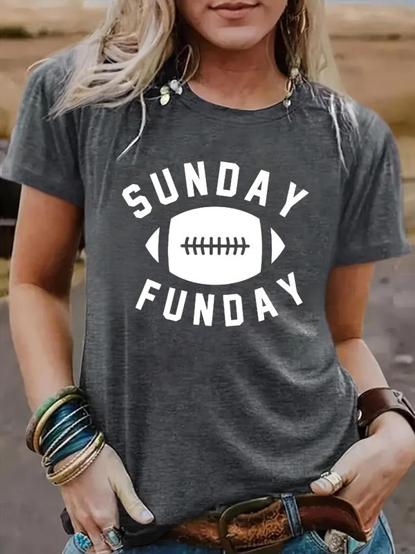 Women'WB shield Letter & Spiky hair fighters Print Round Neck Tee, Casual Short Sleeve Crew Neck T-shirt for Summer,...