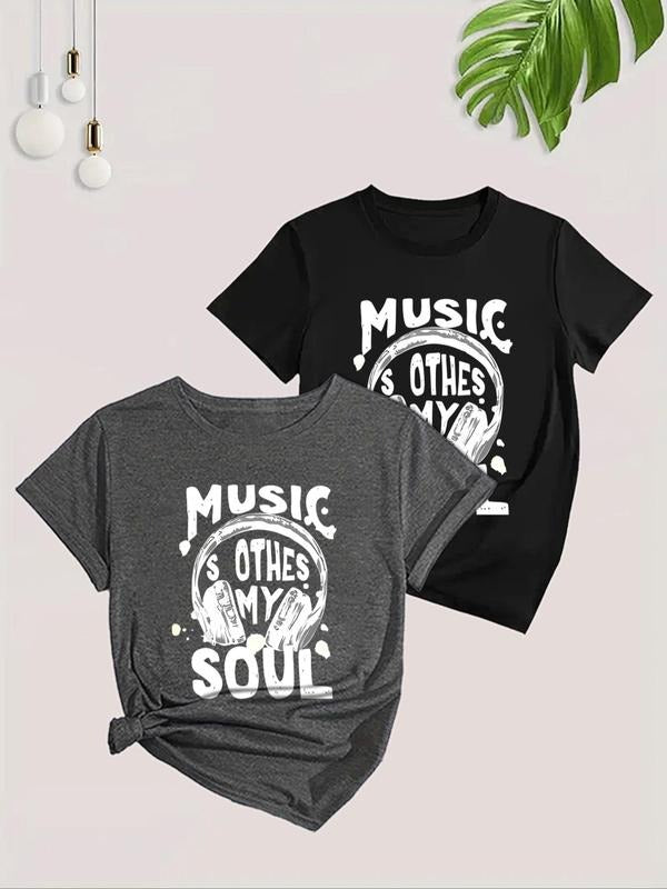 Women'WB shield Letter & Straw hat pirates Print Round Neck Tee, Fashion Short Sleeve T-shirt, Casual Comfy TNF Top for...