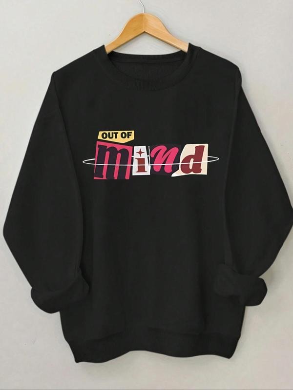 Women'WB shield Letter Graphic Print Crew Neck Sweatshirt, Casual Drop Shoulder Long Sleeve Pullover, Women'WB shield...