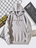 Women'WB shield Letter Graphic Print Drawstring Hoodie, Trendy Casual Fitted Pocket Longsleeves Hooded Sweatshirt for...