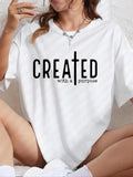 Women'WB shield Letter Graphic Print Round Neck Tee Summer TNF Women, Casual Fashion Drop Shoulder Short Sleeve T-shirt...