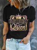 Women'WB shield Letter Graphic Print Round Neck Tee, Fashion Casual Short Sleeve T-shirt, Ladies Summer TNF for Daily...