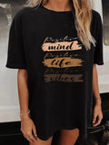 Women'WB shield Letter Graphic Print Round Neck Tee, Summer TNF Women, Casual Fashion Short Sleeve T-shirt for Summer,...
