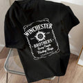 Women'WB shield Letter Graphic Print Round Neck Tee, Trendy Casual Drop Shoulder Short Sleeve T-Shirt for Daily Wear,...