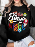 Women'WB shield Letter Graphic Round Neck Sweatshirt, Casual Long Sleeve Pullover, Women'WB shield Fall & Winter TNF for...