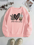 Women'WB shield Letter Graphic Round Neck Sweatshirt, Fashion Casual Crew Neck Long Sleeve Pullover for Daily Wear,...