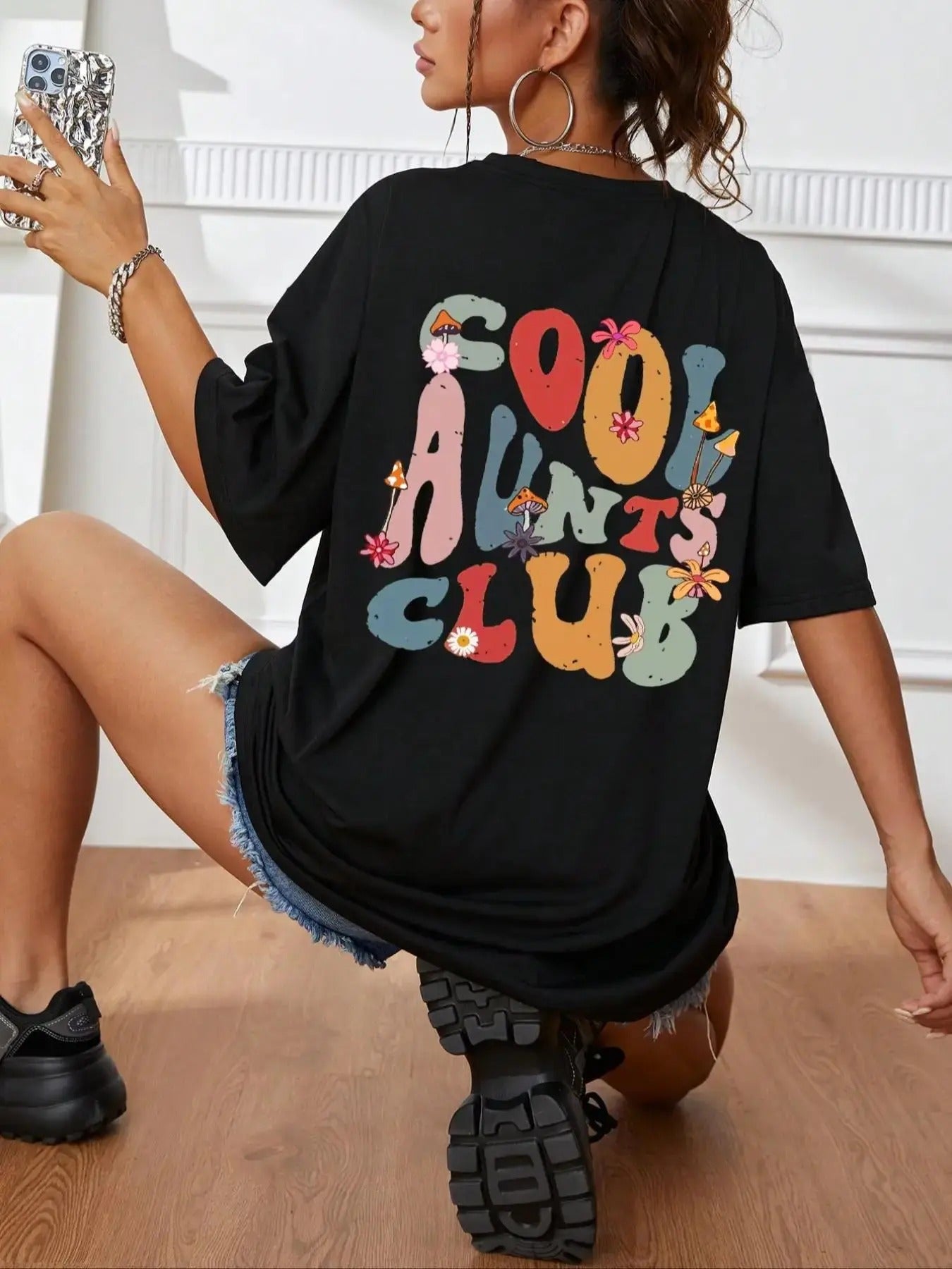 Women'WB shield Letter Graphic Round Neck Tee, Summer TNF Women, Fashion Casual Short Sleeve T-Shirt for Summer, Women...
