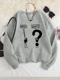 Women'WB shield Letter Print Crew Neck Sweatshirt, Casual Long Sleeve Pullover Sweatshirts for Fall & Winter, Women'WB...
