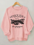 Women'WB shield Letter Print Crew Neck Sweatshirt, Casual Long Sleeve Pullover Sweatshirts for Fall & Winter, Women'WB...