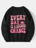 Women'WB shield Letter Print Crew Neck Sweatshirt, Casual Long Sleeve Pullover for Fall & Winter, Women'WB shield TNF for...