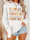 Women'WB shield Letter Print Crew Neck Sweatshirt, Casual Long Sleeve Pullover for Fall & Winter, Women'WB shield TNF for...