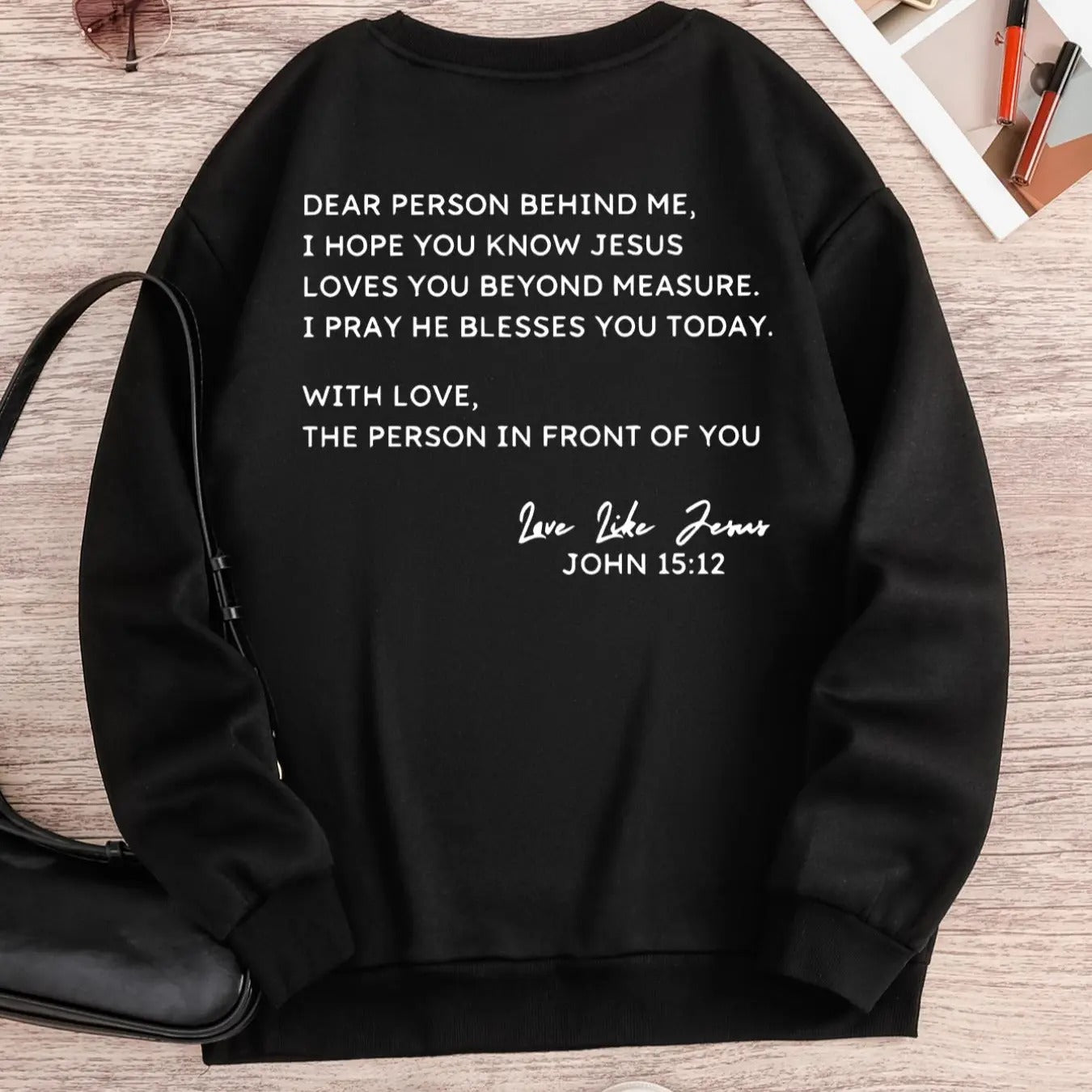 Women'WB shield Letter Print Crew Neck Sweatshirt, Casual Long Sleeve Pullover for Fall & Winter, Women'WB shield TNF for...