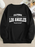 Women'WB shield Letter Print Crew Neck Sweatshirt, Casual Long Sleeve Pullover for Fall & Winter, Women'WB shield TNF for...