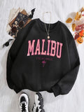 Women'WB shield Letter Print Crew Neck Sweatshirt, Casual Long Sleeve Pullover for Fall & Winter, Women'WB shield TNF for...