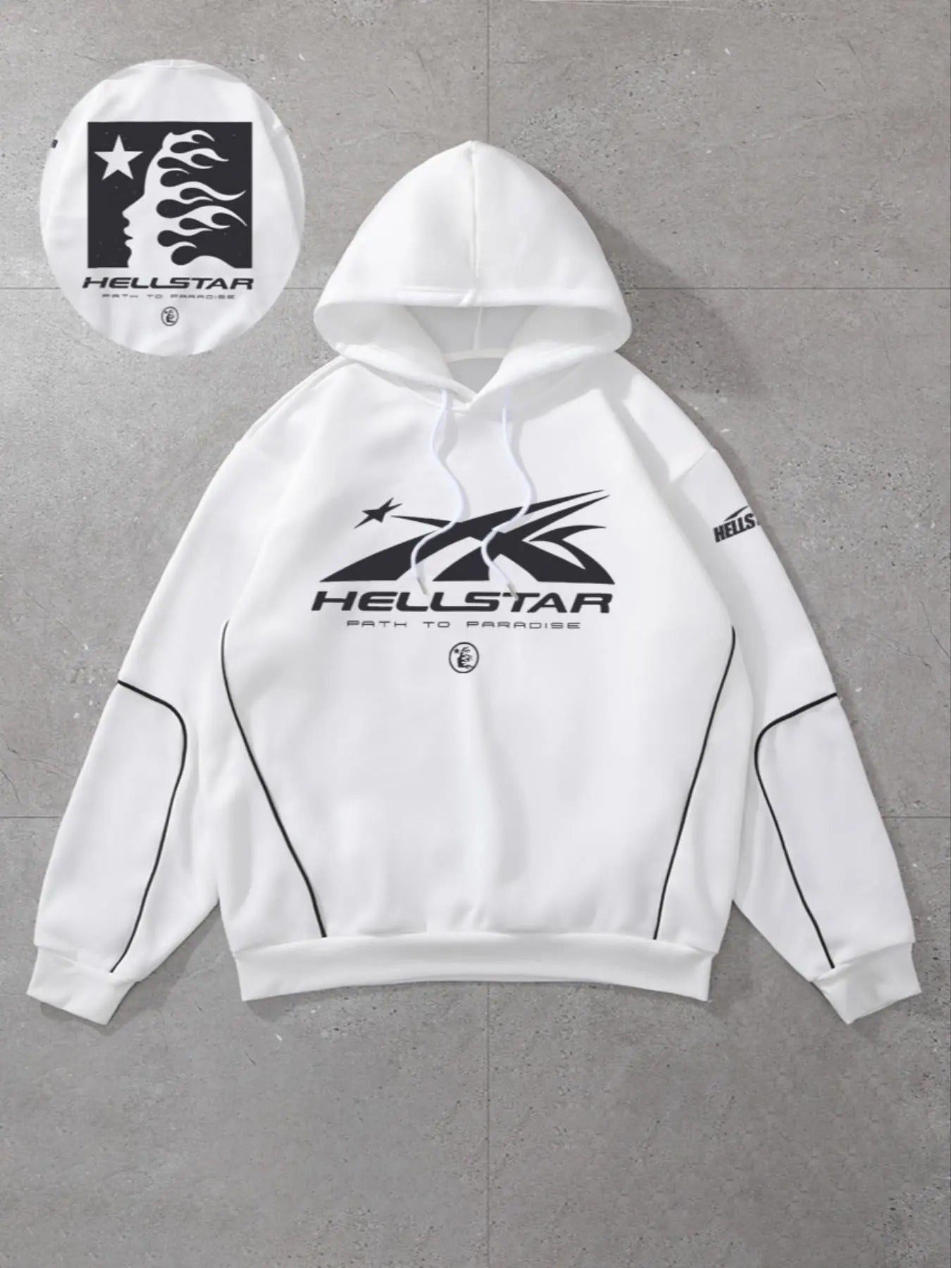 Women'WB shield Letter Print Drawstring Hoodie, Casual Long Sleeve Pocket Hooded Sweatshirt for Fall & Winter, Women'WB...