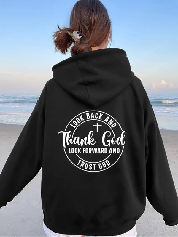 Women'WB shield Letter Print Drawstring Hoodie, Swoosh Count Fashion Casual Hooded Sweatshirt for Daily Holiday Outdoor...