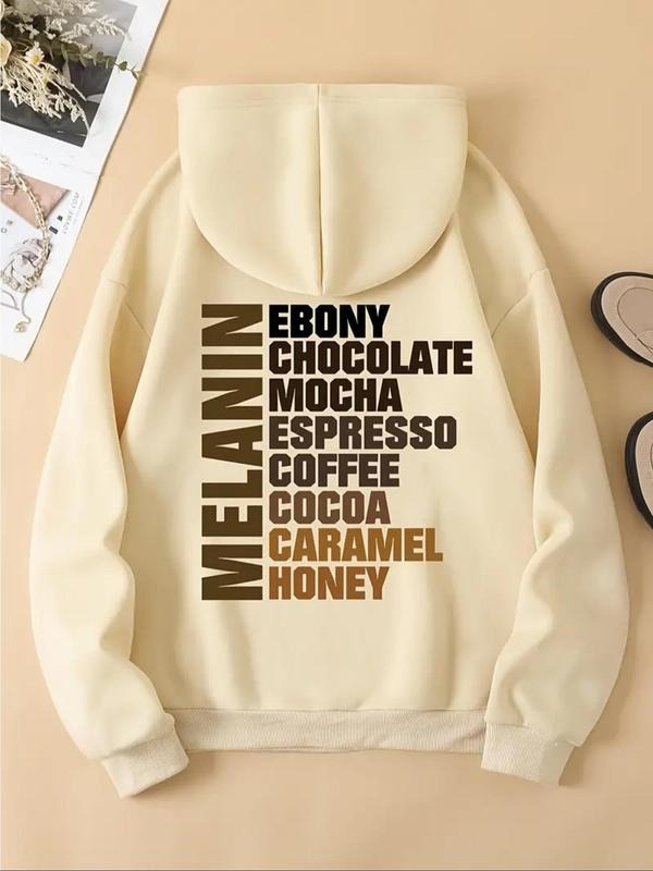Women'WB shield Letter Print Drawstring Pocket Hoodie, Casual Long Sleeve Hooded Sweatshirt for Fall & Winter, Women'WB...