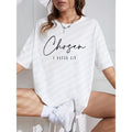 Women'WB shield Letter Print Drop Shoulder Crewneck Tee - Casual T-Shirt for Daily Wear, Comfortable Half Sleeve, Round...