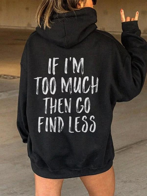 Women'WB shield Letter Print Drop Shoulder Hoodie, Stylish Casual Drawstring Pocket Hooded Sweatshirt for Daily Holiday...