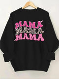 Women'WB shield Letter Print Drop Shoulder Pullover, Casual Long Sleeve Crew Neck Sweatshirt for Fall & Winter, Women'WB...