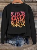 Women'WB shield Letter Print Drop Shoulder Sweatshirt As Halloween Gift, Casual Long Sleeve Round Neck Pullover for Fall...