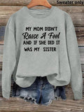 Women'WB shield Letter Print Drop Shoulder Sweatshirt, Casual Long Sleeve Crew Neck Pullover For Fall & Winter, Fashion...