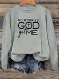 Women'WB shield Letter Print Drop Shoulder Sweatshirt, Casual Long Sleeve Round Neck Pullover For Fall & Winter, Fashion...