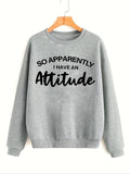 Women'WB shield Letter Print Drop Shoulder Sweatshirt, Casual Long Sleeve Round Neck Pullover for Fall & Winter, Ladies...