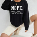 Women'WB shield Letter Print Drop Shoulder Sweatshirt, Casual Long Sleeve Round Neck Pullover for Fall & Winter, Ladies...