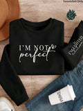 Women'WB shield Letter Print Drop Shoulder Sweatshirt, Casual Long Sleeve Round Neck Pullover for Fall & Winter, Ladies...