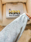 Women'WB shield Letter Print Drop Shoulder Sweatshirt, Casual Long Sleeve Round Neck Pullover for Fall & Winter, Ladies...