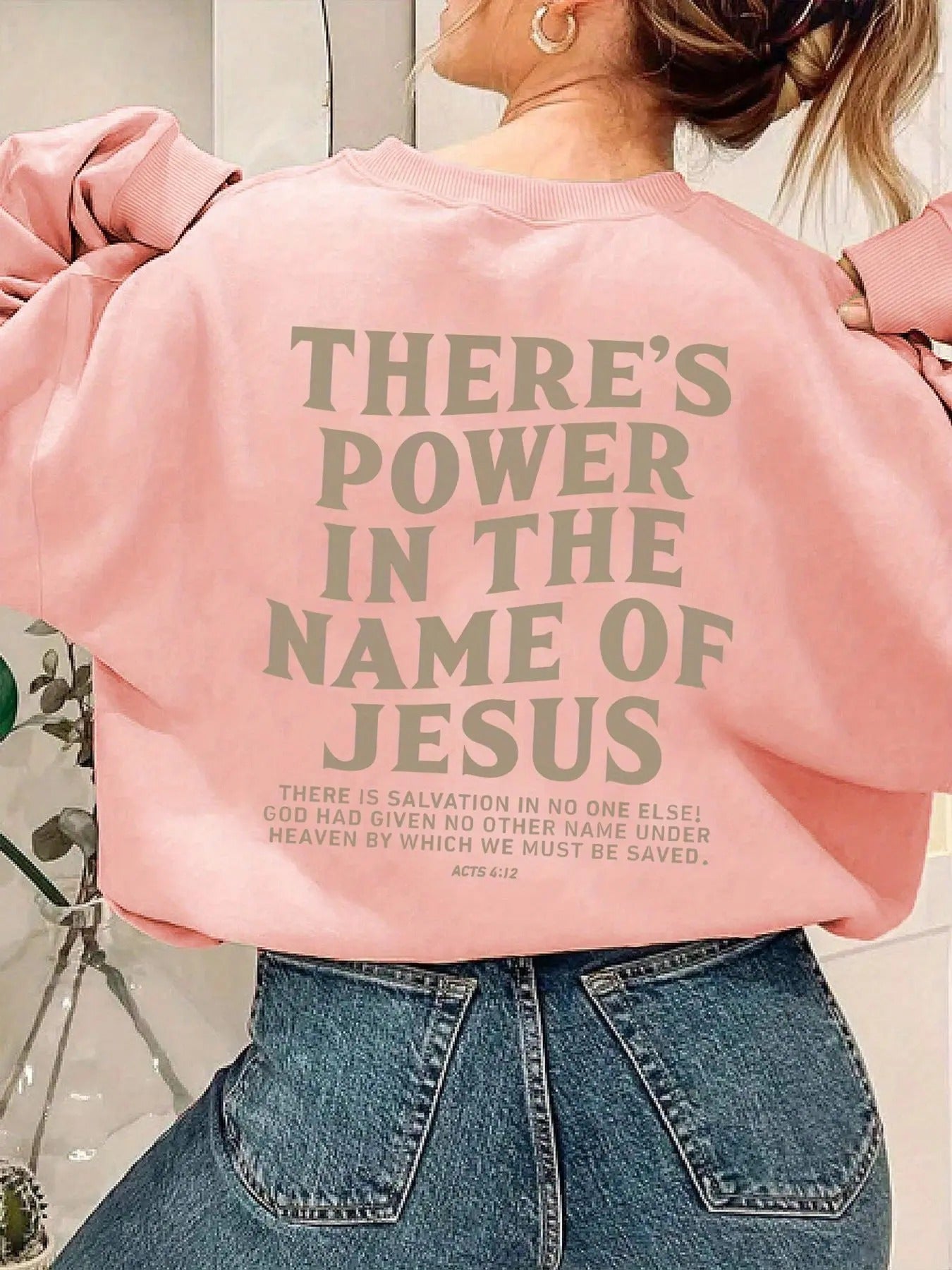 Women'WB shield Letter Print Drop Shoulder Sweatshirt, Casual Long Sleeve Round Neck Pullover for Fall & Winter, Women'WB...
