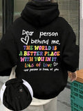 Women'WB shield Letter Print Drop Shoulder TNF Lined Drawstring Hoodie, Fashion Casual Kangaroo Pocket Hooded Sweatshirt...