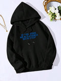 Women'WB shield Letter Print Drop Shoulder TNF Lined Drawstring Hoodie, Fashion Casual Kangaroo Pocket Hooded Sweatshirt...