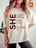Women'WB shield Letter Print Drop Shoulder Tee, Fashion Casual Crew Neck Half Sleeve T-Shirt for Daily Holiday Vacation...