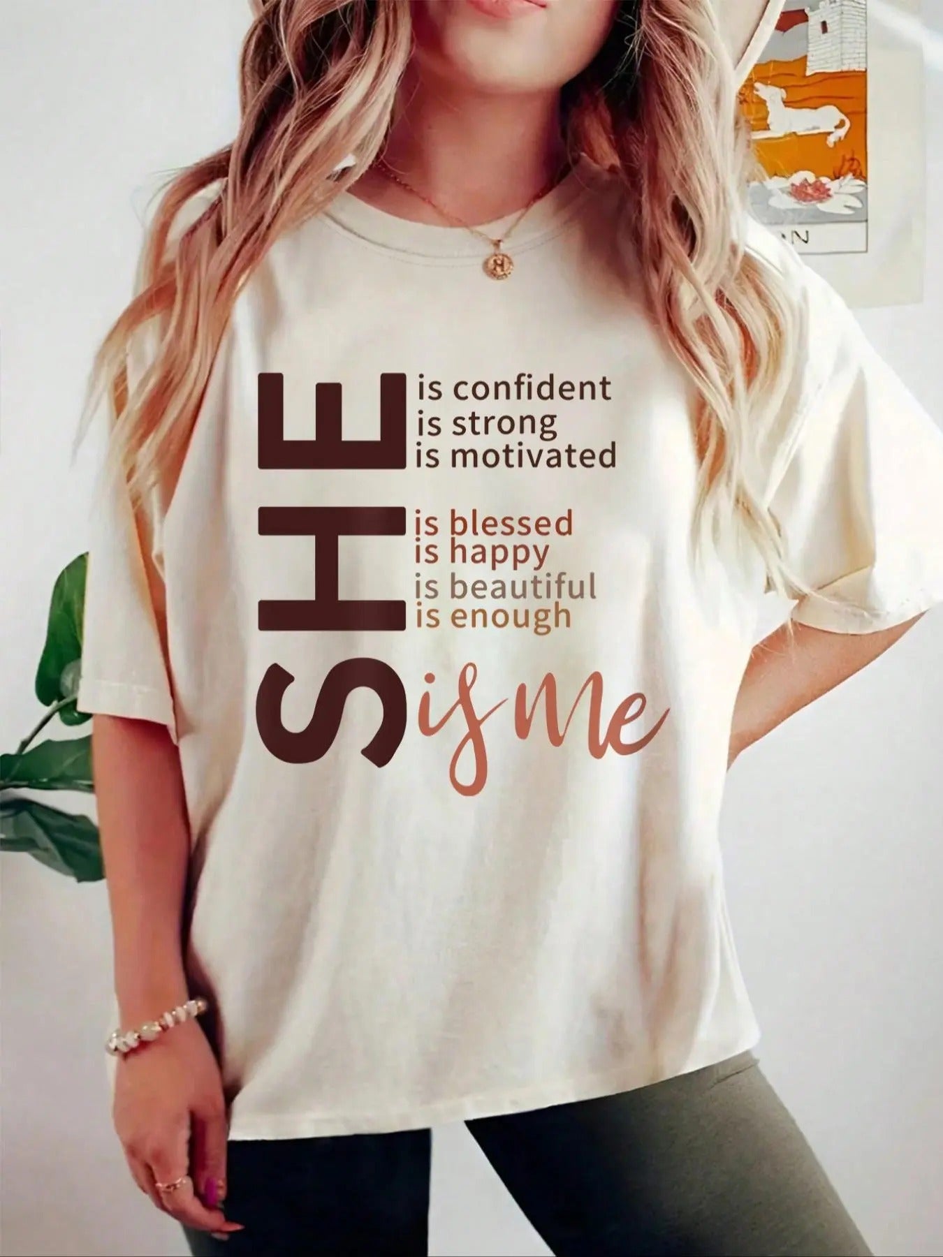 Women'WB shield Letter Print Drop Shoulder Tee, Fashion Casual Crew Neck Half Sleeve T-Shirt for Daily Holiday Vacation...
