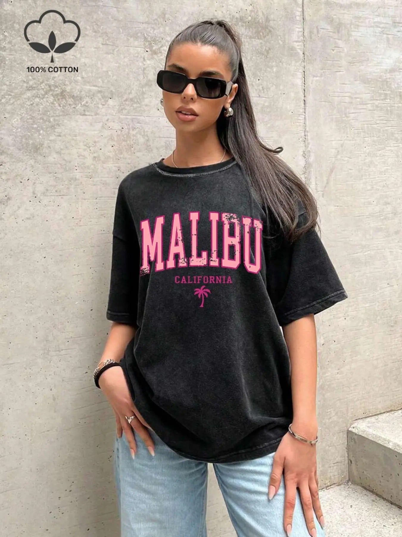 Women'WB shield Letter Print Half Sleeve T-shirt, Casual Fashion Crew Neck Tee for Summer, Women'WB shield Top for Daily...
