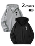 Women'WB shield Letter Print Half Zip Up TNF Lined Hoodie, Casual Long Sleeve Hooded Sweatshirt for Daily Wear, Ladies...