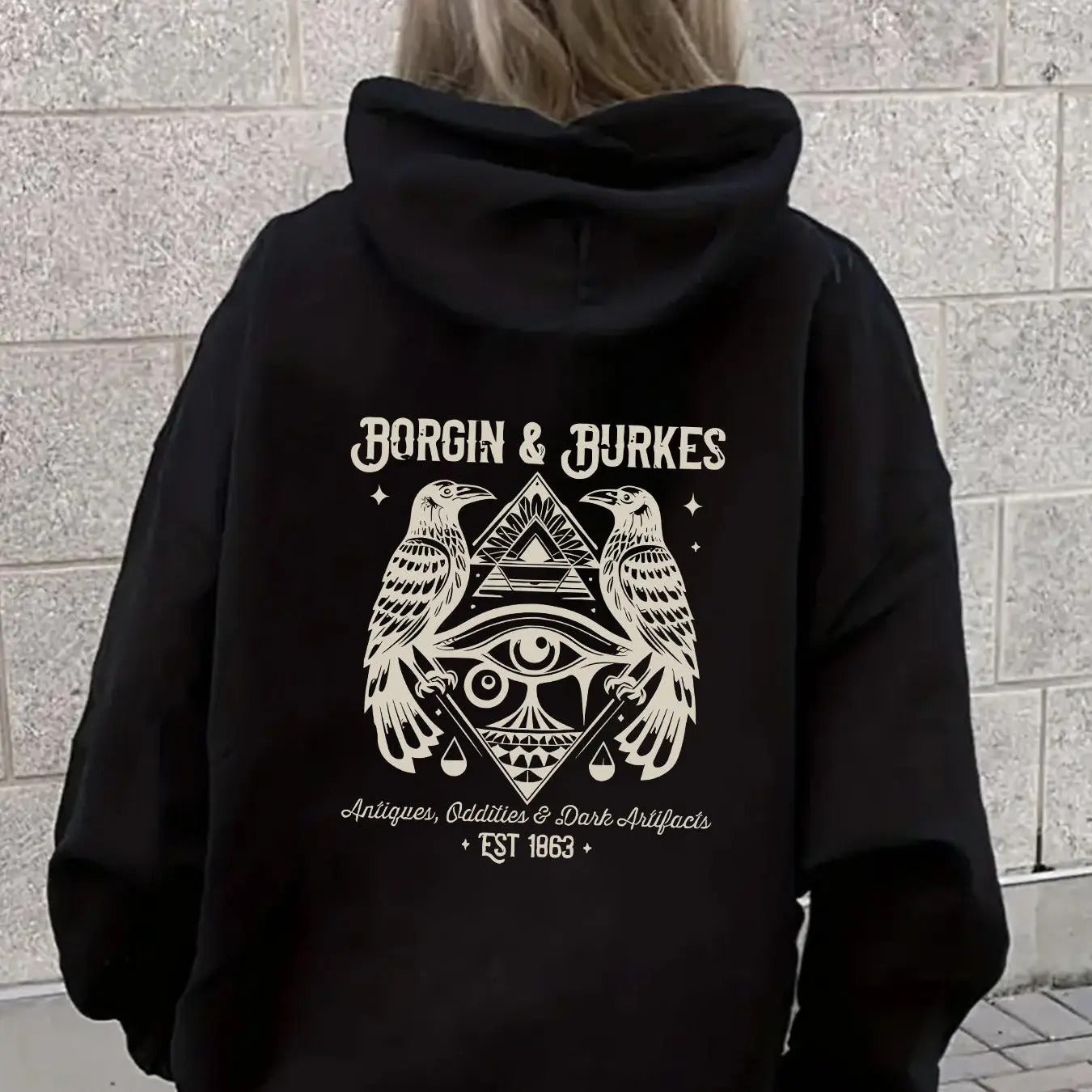 Women'WB shield Letter Print Hoodie, Casual Long Sleeve Hooded Sweatshirt for Fall & Winter, Women'WB shield TNF for...